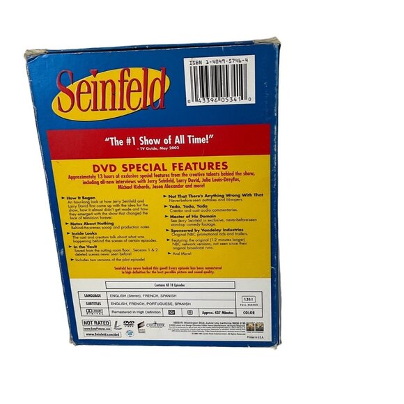 Seinfeld Volume 1 Season 1 & 2 4 DVD Disks - Picture 2 of 7